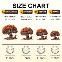 1pc Tree Library Wooden Puzzle, Asymmetrical Animal Shaped Wooden Jigsaw Puzzle Toy, Unique Party Game Gift, Decorative Art Puzzle, Tabletop Magic Puzzle, Creative Children's Educational Puzzle, Holiday Gift, Adult Wooden Puzzle, Christmas Gift, Back To School Gift, Birthday Gift (2D Puzzle) - Multicolor - View 3