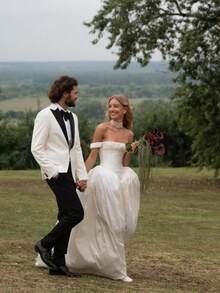 Elegant Sexy Off The Shoulder Wedding Dress,Modern Gown,White Wedding Dress With Drop Waistline,Corset Dress,Evening Party Dress Birthday Party Dress,Romantic Church Ceremony Wedding Dress,Suitable For Wedding,Dating,Party,Singles' Party,Vacation,Formal Occasions,Dinner Dress,Prom Dress,Homecoming - trắng - Xem 9