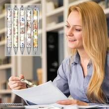 24 piezas Bolígrafos retráctiles de regalo de oficina, bolígrafos de punta fina con suave tinta negra y patrón de caballo de dibujos animados, adecuados para diario, escuela, trabajo, enfermería, medicina, graduación