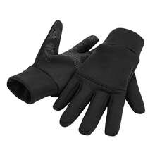 Beechfield Unisex Adults Softs Sports Tech Gloves (Black)