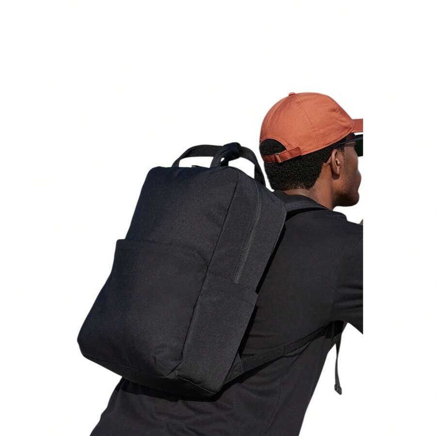 Stockholm Laptop Backpack (Black) - Coffee Brown - View 1