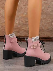 Buty za kostkę, botki, krótkie botki, duże, sznurowane botki na grubym obcasie, modne seksowne krótkie botki na grubym obcasie, damskie buty na grubym obcasie, modne seksowne krótkie botki na grubym obcasie, wysokie obcasy, wiosenne i jesienne botki na wysokim obcasie, grube, wodoodporne buty damskie na platformie, sznurowane romantyczne buty na grubym obcasie, kalosze, buty na grubym obcasie, czarne botki na wysokim obcasie, okrągłe noski dla dojrzałych kobiet, seksowne, wygodne, niemęczące, uniwersalne buty damskie na jesień/zimę, seksowne, podwyższone botki, modne damskie buty na grubym obcasie