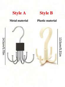 1/2 pièces, Crochet de suspension en métal à six griffes, cintre de ceinture pivotant à 360° avec 6 crochets, étagères de rangement de ceinture pivotantes, organisateur de ceinture pour placard, crochets de rangement pour dortoir sans perçage, crochet multifonction pour vêtements et chapeaux pour la maison, convient pour les débardeurs, sacs, ceintures, soutiens-gorge, sous-vêtements, écharpes et cravates, accessoires de salle de bain, décoration de la maison, décorations de Noël