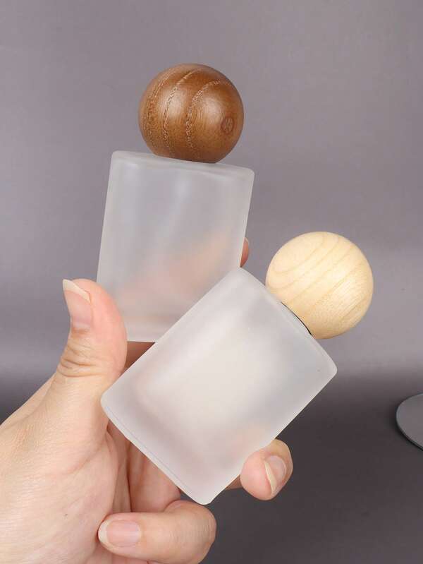 Luksusowe butelki na perfumy 50 ml - matowe szkło, wymienny atomizer z atomizerem i rozpylaczem do olejków eterycznych i zapachów, podróżne pojemniki na kosmetyki, damskie torebki podróżne, zapachy olejków eterycznych, luksusowy, elegancki prezent dla kobiet, zestaw prezentowy DIY