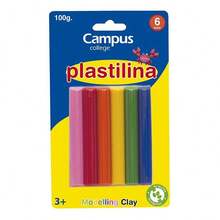 Campus College Modelling Clay 200 G 12 Colours Bar Modelling Clay, Very Mouldable - 12 Colours - 6種顏色 - 查看 1