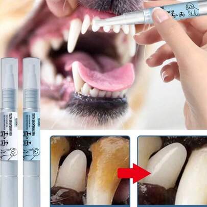 Escova de Dentes para Animais de Estimação Kit de Limpeza e Clareamento de Dentes de Cão/Gato