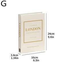 1/3 Peças Decoração de Livro Falso Dobrável Moderno, Livros Artificiais de Estilo Nórdico para Sala de Estar, Casa, Decoração de Loja, Adereços de Fotografia