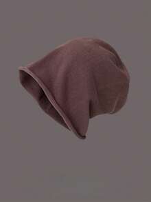 1pc Oversized Slouchy Beanie Hat For Men & Women, Minimalist Solid Color Ribbed Knit Skull Cap, Ultra-Soft Winter Headwear With Slouchy Fit, Versatile For Casual Street Style, Outdoor Activities & Daily Commute Winter Clothing