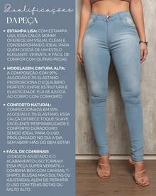 Women's  High Waisted Jeans With Butt Lifting Spandex - Màu xanh bạc hà - Xem 6