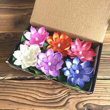 6 件/1 件 LED 莲花无焰浮水蜡烛、漂浮睡莲花园灯、户外池塘灯、情人节礼物装饰、圣诞节桌面装饰、婚礼、生日派对、家庭花园池塘装饰、排灯节装饰、节能电池供电（含电池）、水中底部亮灯