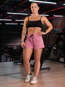 3-Pack 2-In-1 Women's Gym Shorts, Double Fitness Shorts With Hidden Cell Phone Pocket, Compression Butt Lifting Gym Fit Cross Fit - 黑色/黑/玫瑰色 - 查看 2
