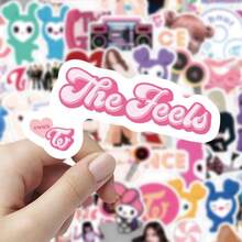 300 Stücke koreanische Celebrity Girl Group Twist Cartoon Aufkleber für iPad, Laptop und Dekoration, wasserfest, Weihnachtsgeschenk