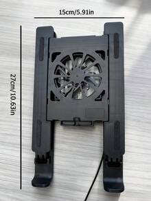 Adjustable Height Tablet & Laptop Stand With Cooling Blue LED Light, Ergonomic Neck - Friendly Design, Portable For Live Streaming, Study & Office, High - Quality Materials, Universal Device Holder