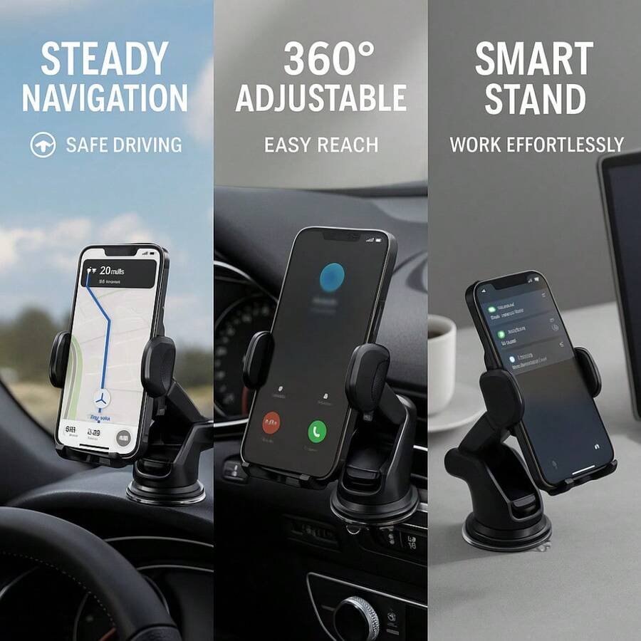 Hot Selling New Car Phone Holder, Car Dashboard Front Gear, Mobile Navigation Stand, Retractable Suction Cup Holder