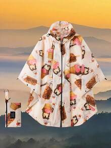 Portable Zipper Hooded Rain Poncho For Adults, Lightweight Rain Coat For Women With Pockets, Waterproof Multicolor Rain Jacket For Women And Men Outdoor Activities, Suitable For Rainy Days, Climbing, Camping, Hiking, Cycling, Fishing