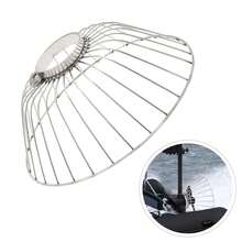 Trolling Motor Propeller Protector Anti-Winding Anti Aquatic Plants Boat Thrust Protective Stainless Steel Net - Silver - View 1