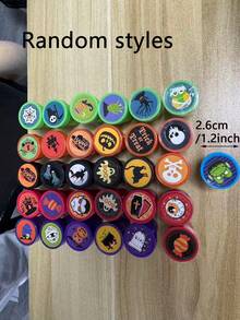 20 Stück/10 Stück/5 Stück Halloween sortierte Stempel, Selbststempel, Trick or Treat Stempel, Halloween Cartoon Stempel, Halloween Cartoon runde Stempelkissen, schnelltrocknende Kunststoffmaterialien, sehr geeignet für Halloween, Thanksgiving, Parteigeschenke, Geburtstagsgeschenke, Spielpreise, Halloween Dekorationen