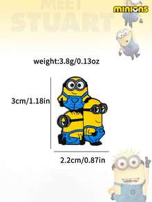 Minions 1/5pcs Minions Brooch Suitable For Clothes, Bags, Shoulder Straps, Pencil Cases, Unique And Beautiful, Can Be Used To Decorate Clothes And Bags, Can Be Given As Gifts To Friends, Suitable For Parties