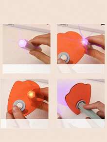 Anti-Blau UV-Filter Lichtplatte für Mini-Nagellampen, orangefarbener verstärkter Acrylschild für Handnagellampen, reduziert Blendung, Augenschutz für Salon & Zuhause Maniküre DIY Zubehör