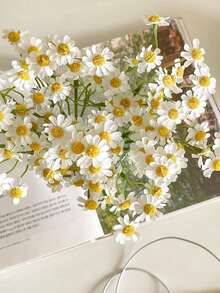 10/30 piezas Flores de manzanilla artificial de 10 pulgadas, flores de margarita artificial, plantas artificiales, arreglos de boda, decoraciones para el hogar y la oficina, colgantes de jardín exterior, arte floral colgante de patio, flores de pared, accesorios de fotografía, decoración de habitaciones, decoración del hogar, arreglo floral de jarrón para sala de estar y dormitorio, decoraciones de Año Nuevo, accesorios de decoración de dormitorio, regalos de decoración del Día de San Valentín