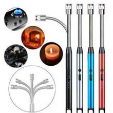 Acendedor de Plasma  para Fogão Velas  Usb Luxo JorgeStore - Multicolorido - Visão 2