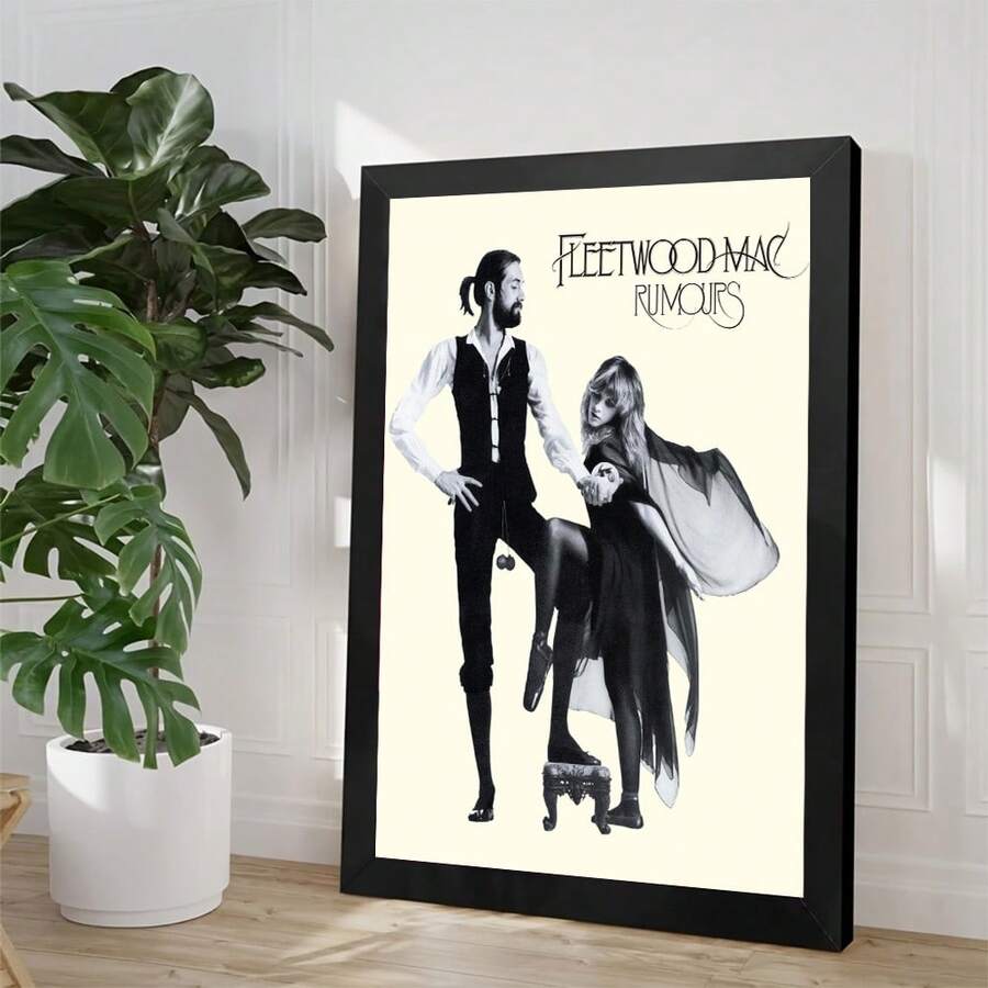 1pc Frameless Fleetwood Rumours Vintage Art Poster, Unframed Minimalist Canvas Print, Home And Office Wall Decor