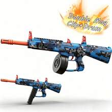 NEW AA12 Electric Gel Ball Blaster, Splat Gun Toy - Automatic Splatter Blaster With Goggles & Sight, Strong Power, High Speed- Ideal For Backyard Fun And Outdoor Activities(Without Water Ammo) - 藍色 - 查看 3