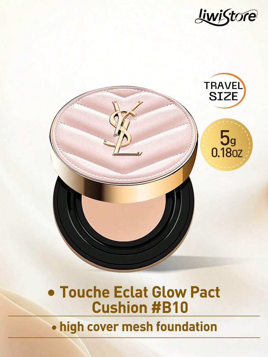 Kem nền dạng cushion YVES SAINT LAURENT Radiant Cushion Foundation #B10 5g/12g - Mang lại hiệu ứng trang điểm rạng rỡ sang trọng, mỏng nhẹ và độ che phủ có thể điều chỉnh, dưỡng ẩm và lâu trôi, kích thước nhỏ gọn tiện lợi để dặm lại lớp trang điểm bất cứ lúc nào, tạo lớp nền tự nhiên căng bóng, phù hợp với mọi loại da, kích thước dùng thử hoàn hảo cho lớp trang điểm hàng ngày hoàn hảo. - B10 (5g) - Xem 1