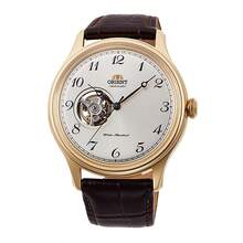 Orient Mechanical Watch- 43mm White Dial, Leather Strap, Auto/Manual Winding, 30M Water Resistant, Unisex Design RA-AG0013S10B - White - View 1