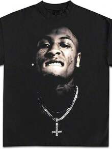 Premium Quality  Shirts, Youngboy Never Broke Again Graphic T-Shirts   For Adults - màu đen - Xem 1