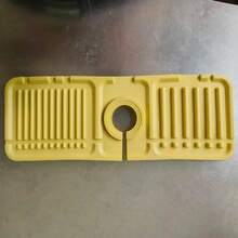 Faucet Mat For Kitchen Sink -17.5 X 5.5inch Drainage Pad, Faucet Drip Mat, Premium Silicone Splash Guard With Fast Drying Dish Soap Sponge Holder, Protective Sink Tray Ideal For Stone Sinks In Kitchen & Bathroom