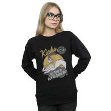 LOONEY TUNES Damen/Frauen Road Runner Kicks Sweatshirt (Schwarz)