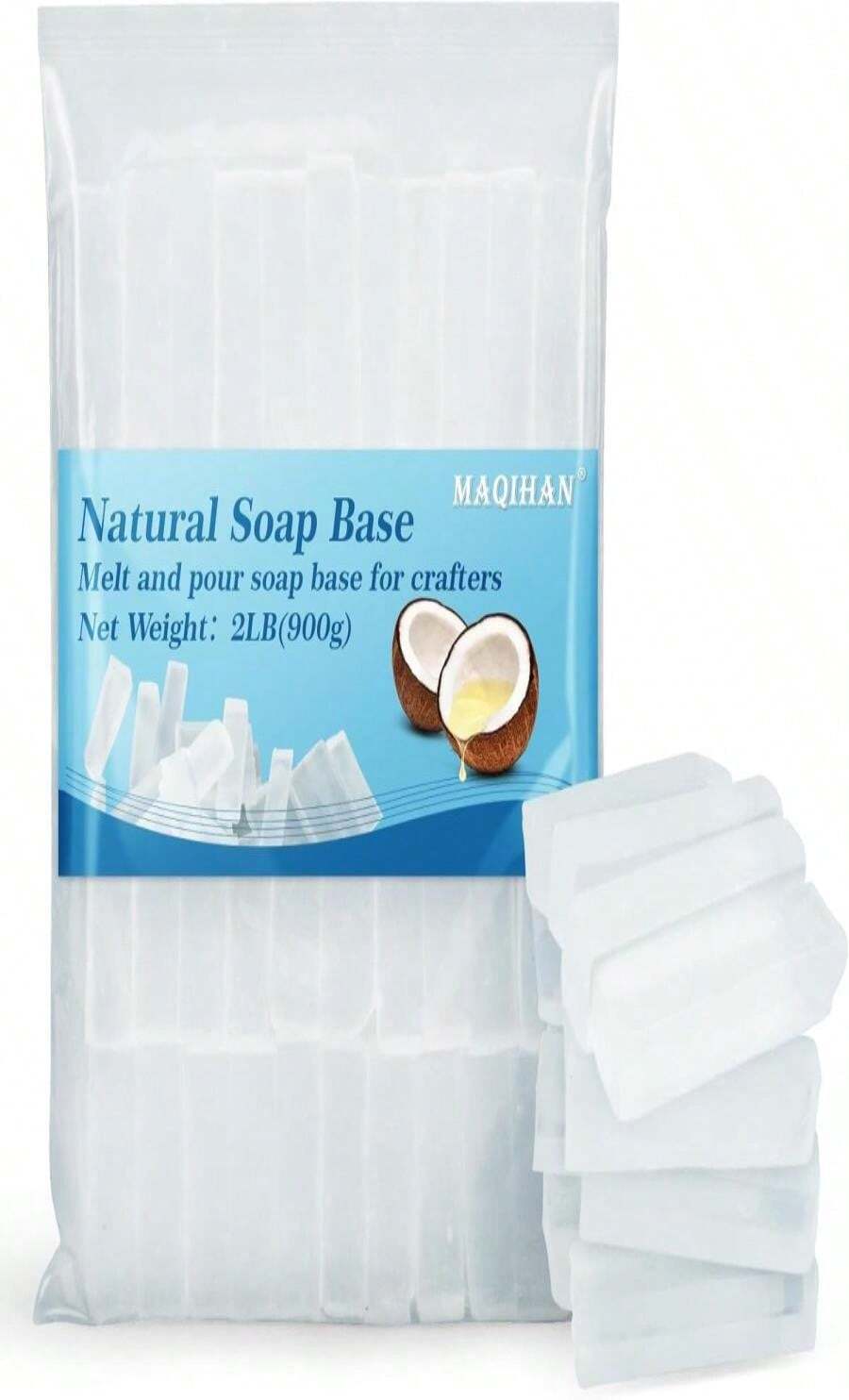 MAQIHAN Soap Base Natural 148oz - Clear Glycerin Base For Soap Making Melt And Pour Organic Glicerina Para Hacer Jabones Foaming Additives Odorless Good Cleaning Ability Soap Making Supplies