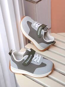 1 Pair Fashionable Girls' Low-Top Casual Canvas Sneakers, Comfortable Non-Slip Durable Lightweight Athletic Shoes, Hook And Loop Easy On/Off, Molded Footbed Stable Fit, Suitable For Daily Wear - Green - View 1