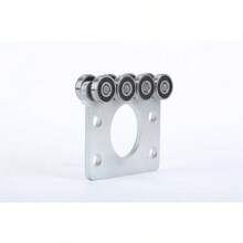 - Rodillos de montaje de carretilla de 8 ruedas. Conjunto de carro de rodamiento. La parte superior del carro tiene espacio para tornillos de fijacin, lo que permite el uso de un canal de - inicial - Ver 4