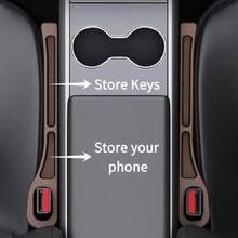 2-In-1 Car Seat Gap Filler & Storage Box, Multi-Functional Organizer, Anti-Drop Anti-Slip Crevice Box, Practical Car Accessories - Multicolor - View 5