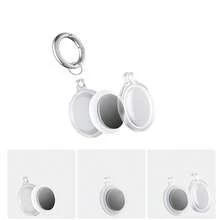 1pc Transparent Apple AirTag Protective Case - Full Coverage Waterproof Protective Shell Locator Anti-Lost Keychain Holder