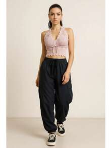 Women's Cropped Blouse In Modal Knitwear - Stylish And Versatile Top For Summer | Fashion Launch - Cream - View 2