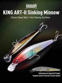 KINGDOM Kingdom New Jerkbaits Fishing Lures 70mm 90mm 110mm 7.5g 14g 18g Sinking Minnow Lure Hard Bait Baitsfishing Lure Wobblers