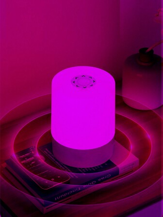 1个触摸式床头灯，LED夜灯，触摸调光，Type-C充电，多种颜色可选 - 3色/16色，可插电或充电，适用于卧室、客厅、宿舍、圣诞装饰、家居装饰，LED灯