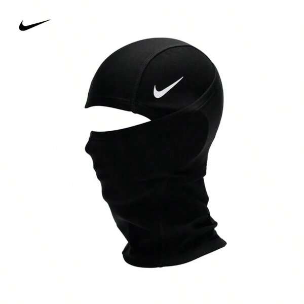 Nike Nike Lightweight Windproof Breathable Black Cap Nike Pro Therma-Fit Windproof Warm Quick-Dry Cycling Balaclava Beanie, NHK63-058