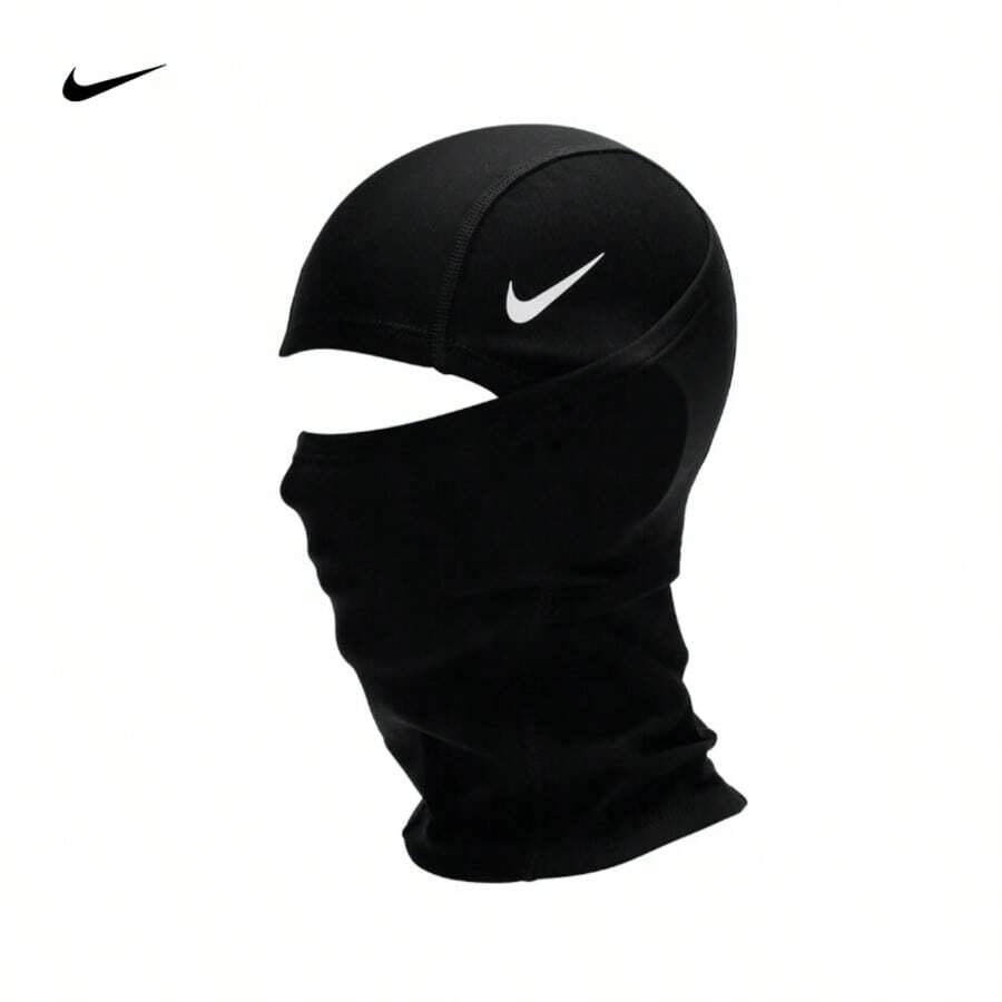 Nike Lightweight Windproof Breathable Black Cap Nike Pro Therma-Fit Windproof Warm Quick-Dry Cycling Balaclava Beanie, NHK63-058 - 黑色 - 查看 1