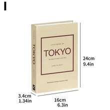 1/3 Peças Decoração de Livro Falso Dobrável Moderno, Livros Artificiais de Estilo Nórdico para Sala de Estar, Casa, Decoração de Loja, Adereços de Fotografia