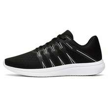 Tênis Olim Unissex Casual Esportivo Simples e Elegante Confortável Para Uso Diário Trabalho e Lazer - Preto Branco - Visão 6