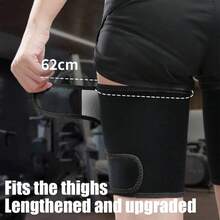 银离子涂层腿部排汗增强带，腿部训练带，腿部肌肉塑形带，男女通用 - 銀色 - 查看 6