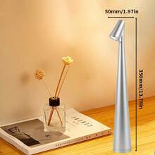 1pc/2pcs Wireless Rechargeable LED Elegant Desk Lamp, 3-Level Adjustable Brightness, Non-Slip Base, Suitable For Dining Room, Living Room, Study Or Bedroom Home Decor - Multicolor - View 3