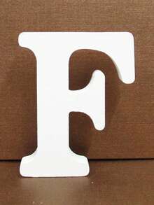 1pc Wooden Decorative Letter Design Home Decor Crafts, Free Combination Decorative Freestanding Wooden Letter Slices For Handicrafts, Family Gatherings, Birthday Parties, Weddings And Other Event Decorations