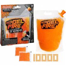 ¡RecomendadoNERF Pro Gelfire - Bolsa Reutilizable de recargas - 10.000 recargas Gelfire deshidratadas - para el Uso con los lanzadores Gelfire¡Top de Temporada - 1 - Ver 6