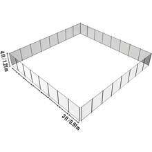 Valla para piscina  , 4 x 96 pies, valla para piscinas enterradas, valla de para niños extraíble, valla para piscina de fácil instalación, valla de piscina de PVC Teslin de 340 g que protege a niños y mascotas - 4 x 96 pies - Ver 9