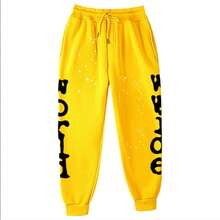 Casual Sports Hoodie Set - Star And Letter Art Print, Loose Fit, Combination For Daily Streetwear And Sports Outfits - 黃色 - 查看 3